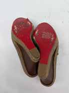 Pre-Owned Christian Louboutin Grey Size 6 Wedge Heels | True Fashionistas.