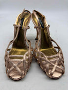 Pre-Owned Dolce & Gabbana Gold Size 6 Strappy Heels | True Fashionistas.