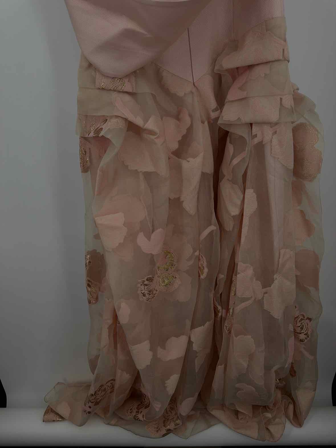 Pre-Owned John Paul Ataker Pink Size 46/12 Gown Long Evening Gown | True Fashionistas.