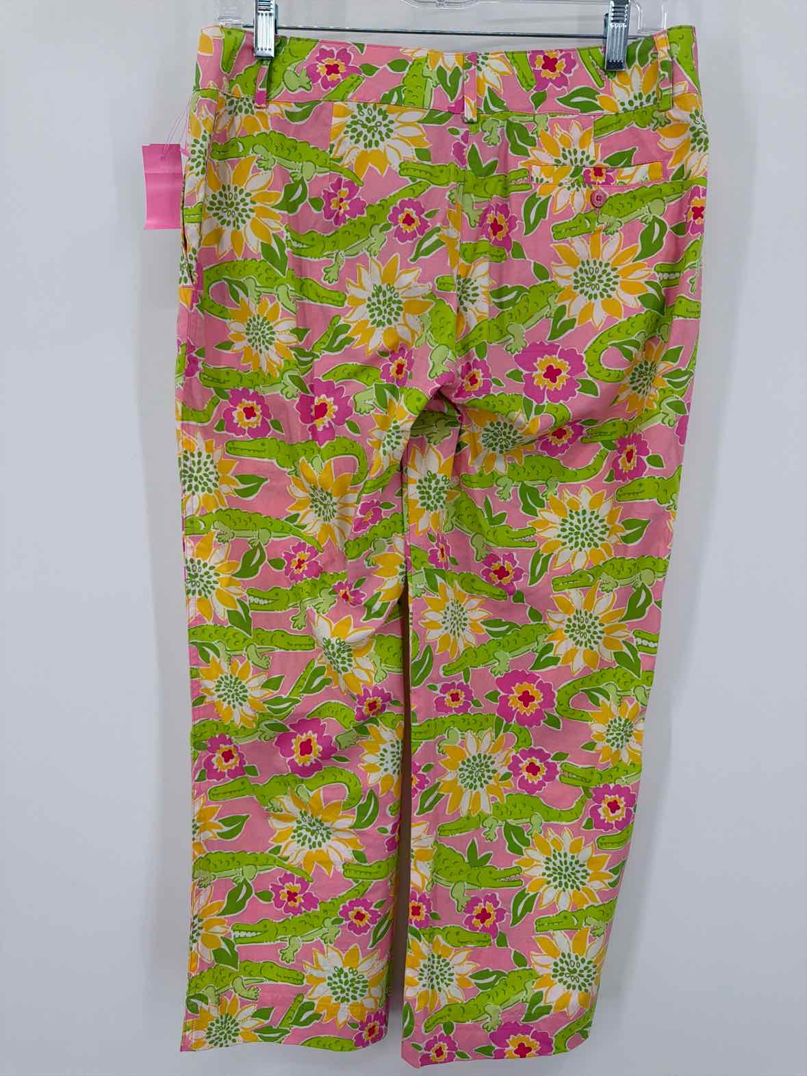 Pre-Owned Lilly Pulitzer Yellow Size 4 Vintage Printed Pants | True Fashionistas.
