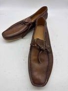 Pre-Owned Santorini Brown 12 Slip On Men's Dress Shoes | True Fashionistas.