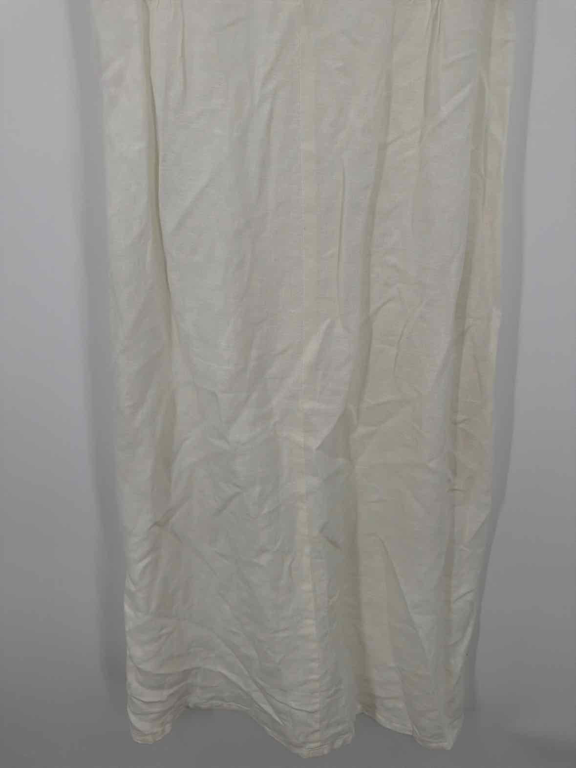 Pre-Owned La Garconne Moderne White Size XS Linen Long Sleeveless Dress | True Fashionistas.
