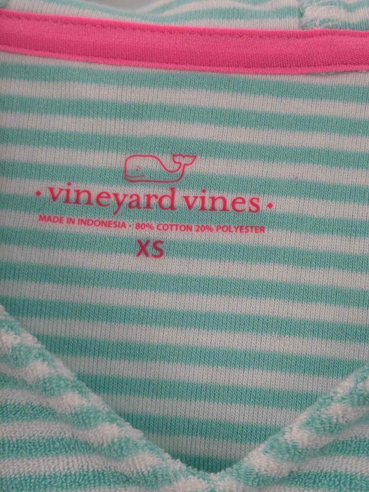 Pre-Owned Vineyard Vines Blue Size XS Stripe Hoodie Sweatshirt | True Fashionistas.