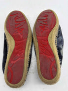 Pre-Owned Christian Louboutin Navy Size 36 Espadrille Flats | True Fashionistas.