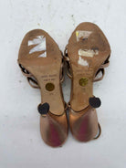 Pre-Owned Dolce & Gabbana Gold Size 6 Strappy Heels | True Fashionistas.