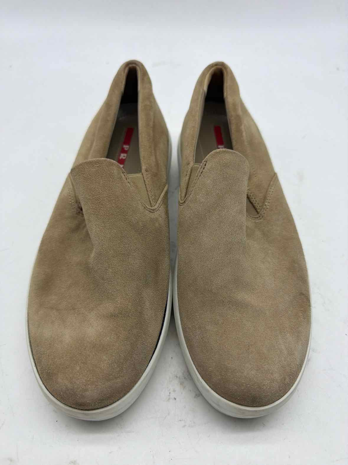 Pre-Owned Prada Tan Size 8 Slip On Flats | True Fashionistas.