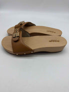 Pre-Owned Dr Scholls Tan Size 9 Wood Sandals | True Fashionistas.