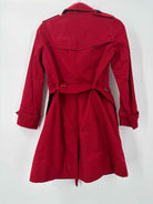 Pre-Owned Burberry Red Size 0 Trench Coat | True Fashionistas.