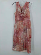 Pre-Owned Donna Karan Pink Size 8 Sequin Cocktail Short Sleeveless Dress | True Fashionistas.