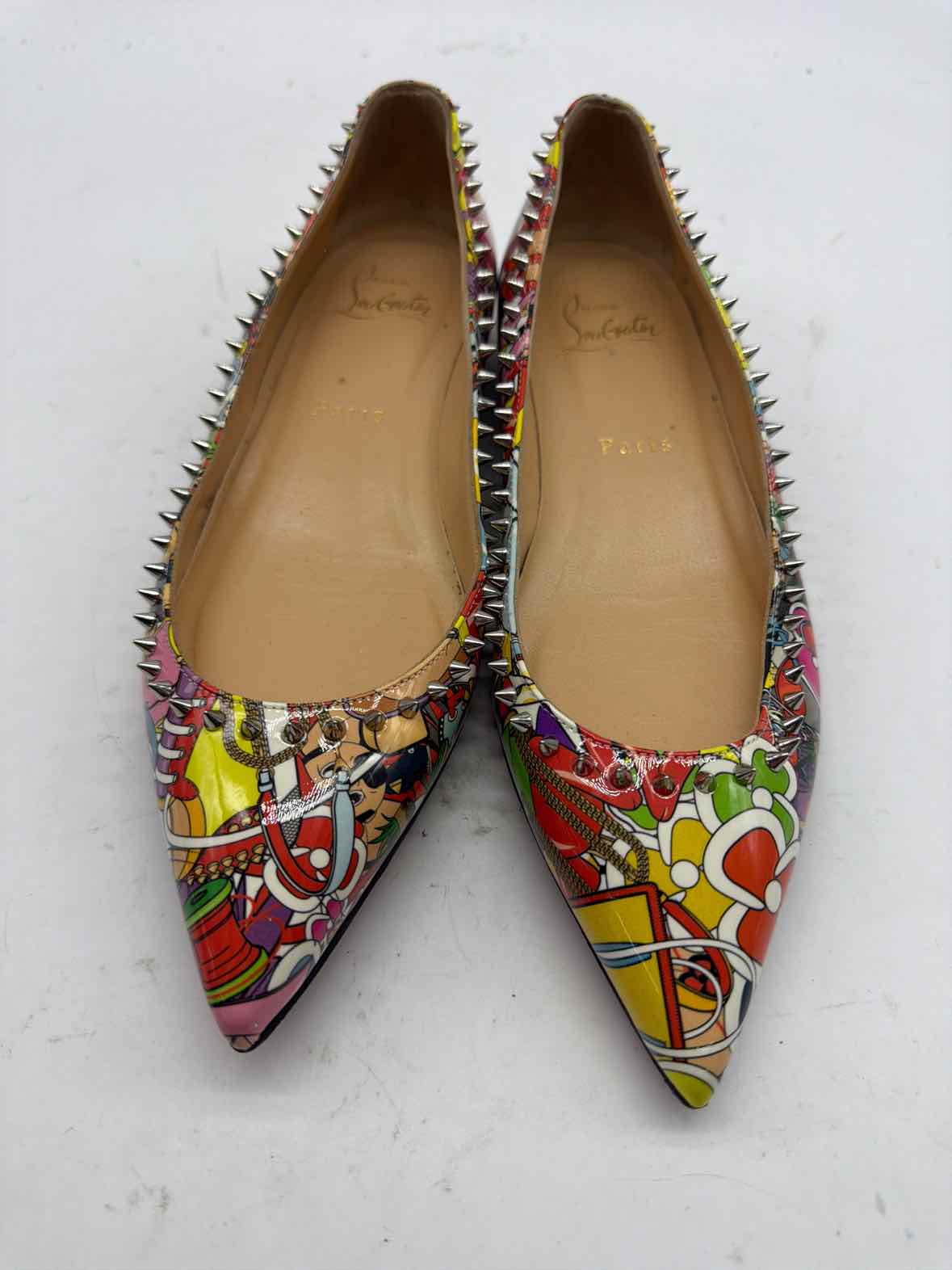 Pre-Owned Christian Louboutin Multi-Color Size 36 Ballet Flat Flats | True Fashionistas.