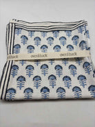 Set Of 4 Over And Back Blue Napkins | True Fashionistas.