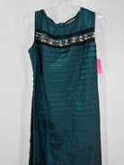 Pre-Owned KM Collection Blue Size 14 Long Evening Gown | True Fashionistas.