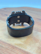 Pre-Owned Chanel Silver and Black Crystal Bangle Bracelet | True Fashionistas.