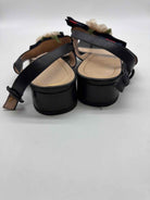 Pre-Owned Gucci Black Size 40 Thong Flats | True Fashionistas.