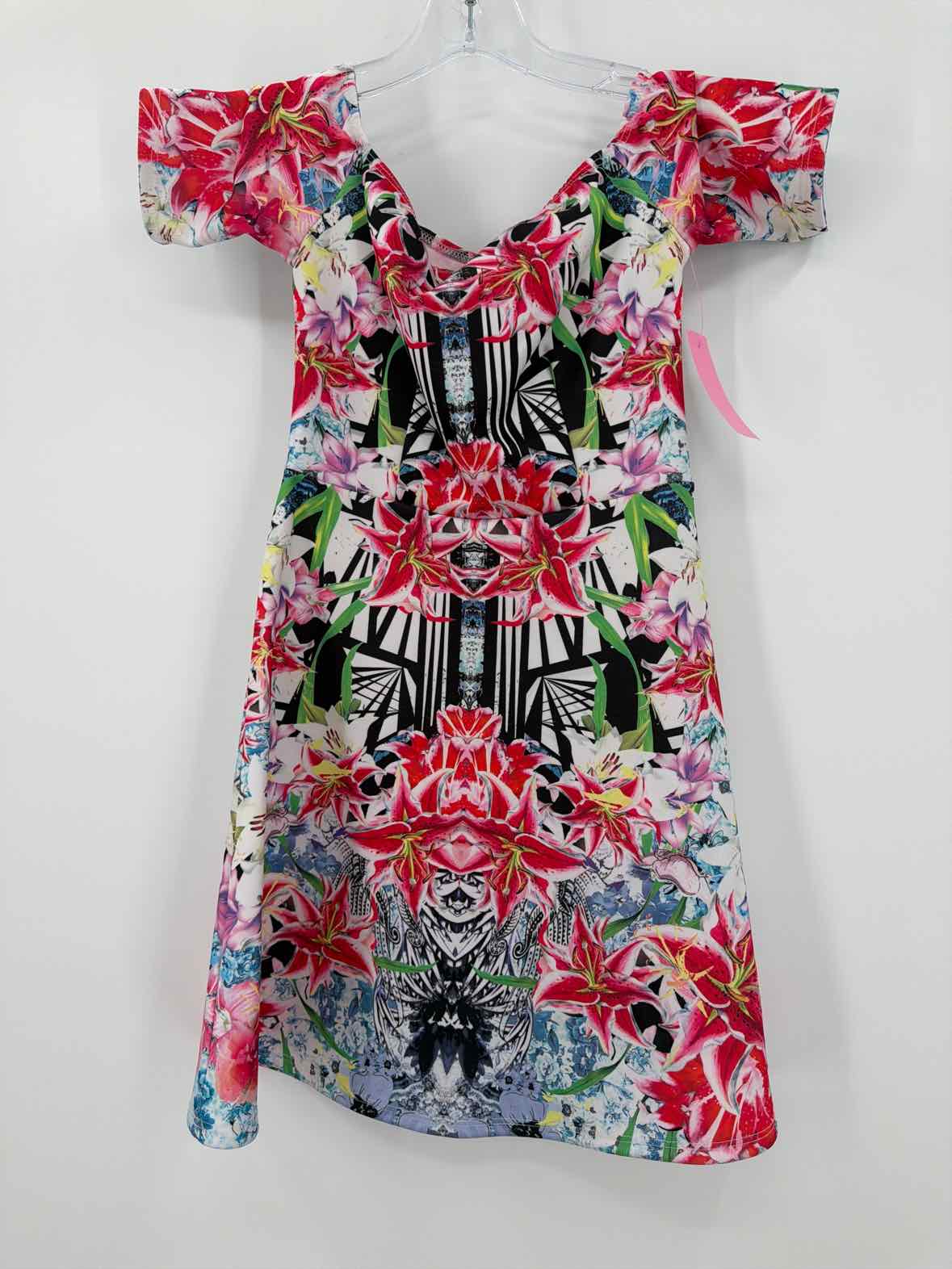 Pre-Owned Aqua Pink Size XS Short Short Sleeve Dress | True Fashionistas.