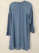Pre-Owned Cabana Life Blue Size Medium Short Long Sleeve Dress | True Fashionistas.