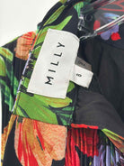 Pre-Owned Milly Black Size 8 Floral Long Sleeveless Dress | True Fashionistas.