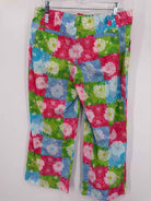 Pre-Owned Lilly Pulitzer Blue Size 6 Vintage Printed Pants | True Fashionistas.