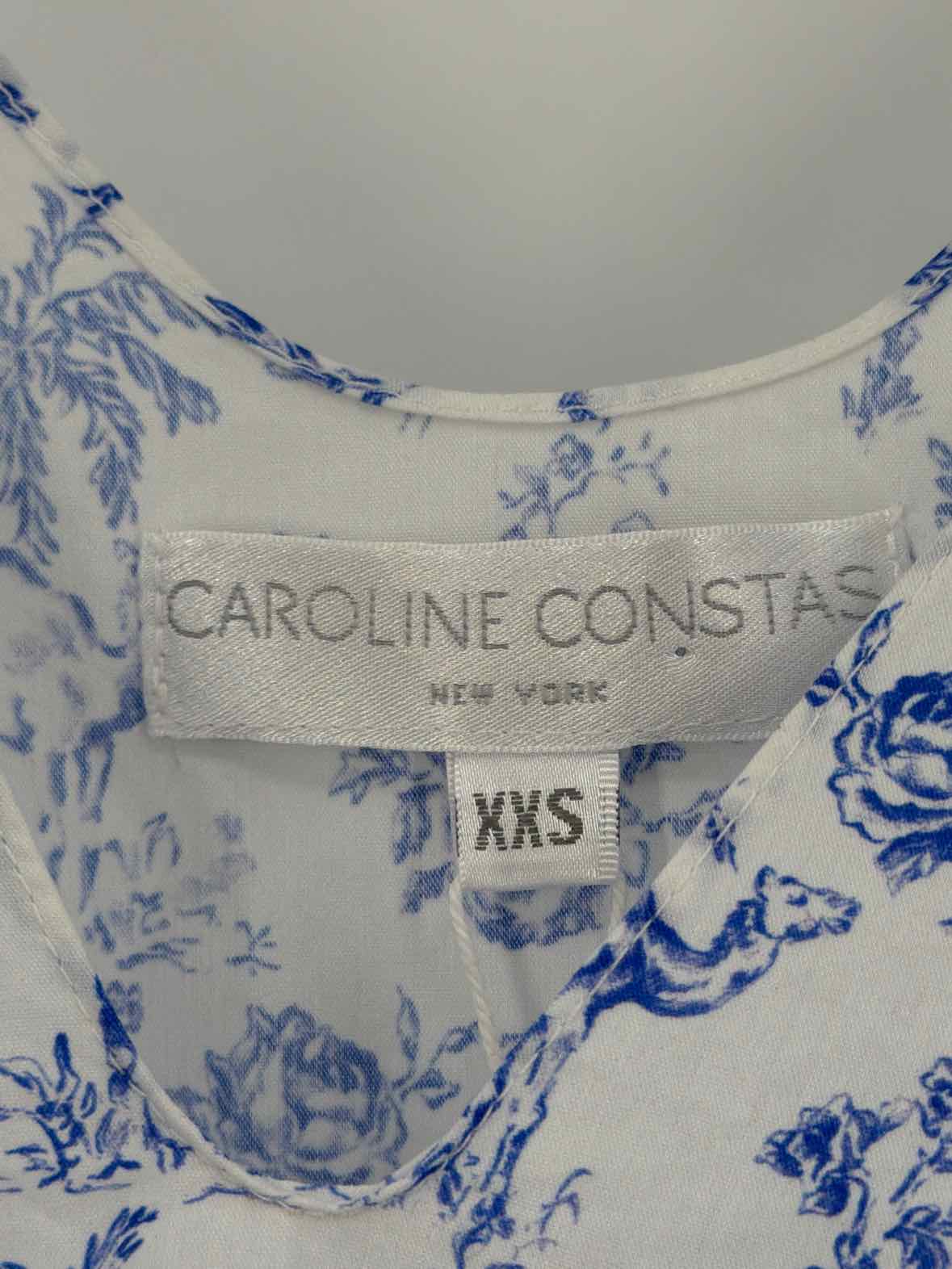 Pre-Owned Caroline Constas White Size XXS Short Sleeveless Dress | True Fashionistas.