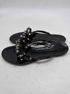 Pre-Owned Valentino Black Size 37 Jelly Thong Sandals | True Fashionistas.