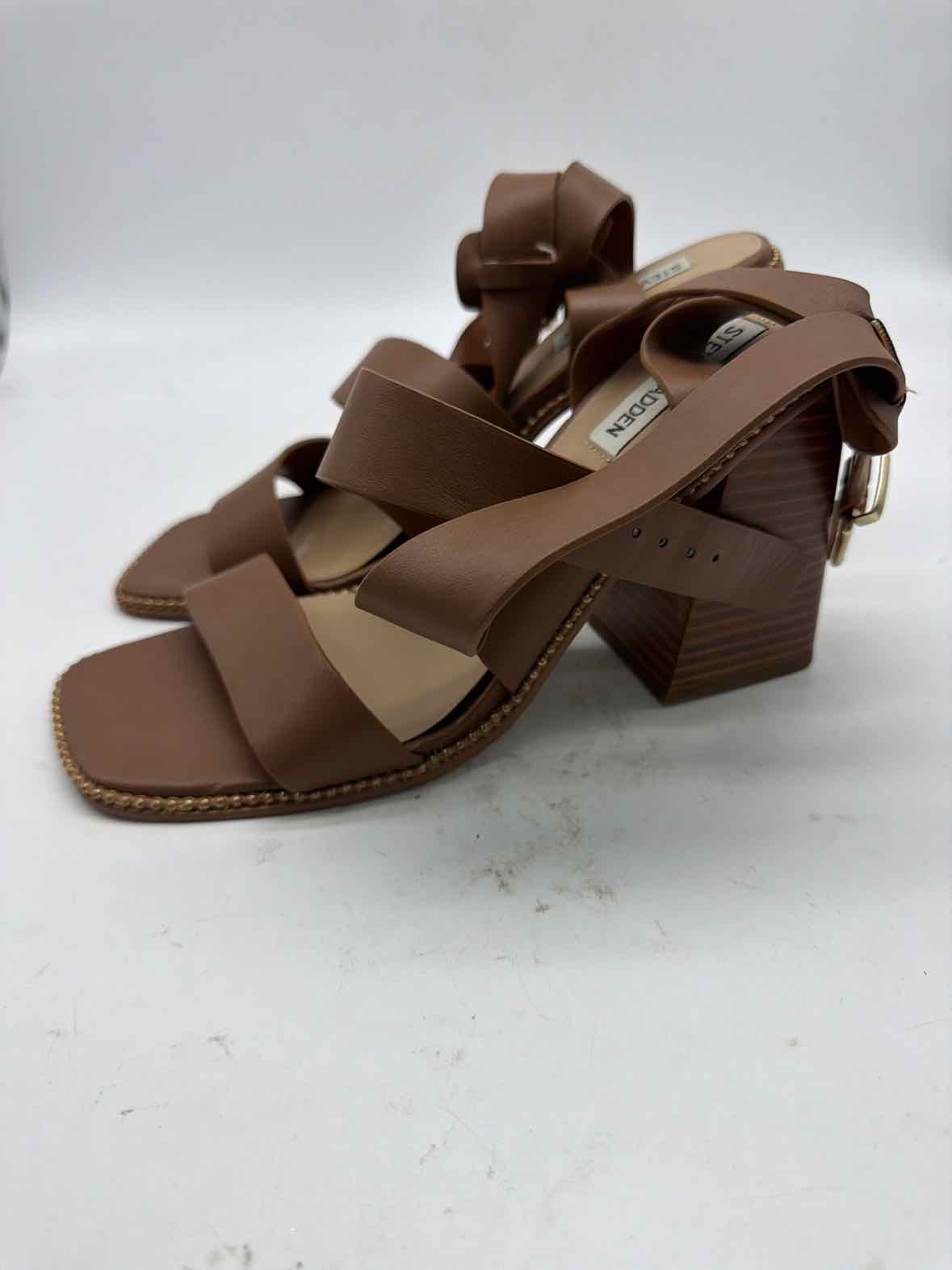 Pre-Owned Steve Madden Tan Size 9 Strappy Heels | True Fashionistas.