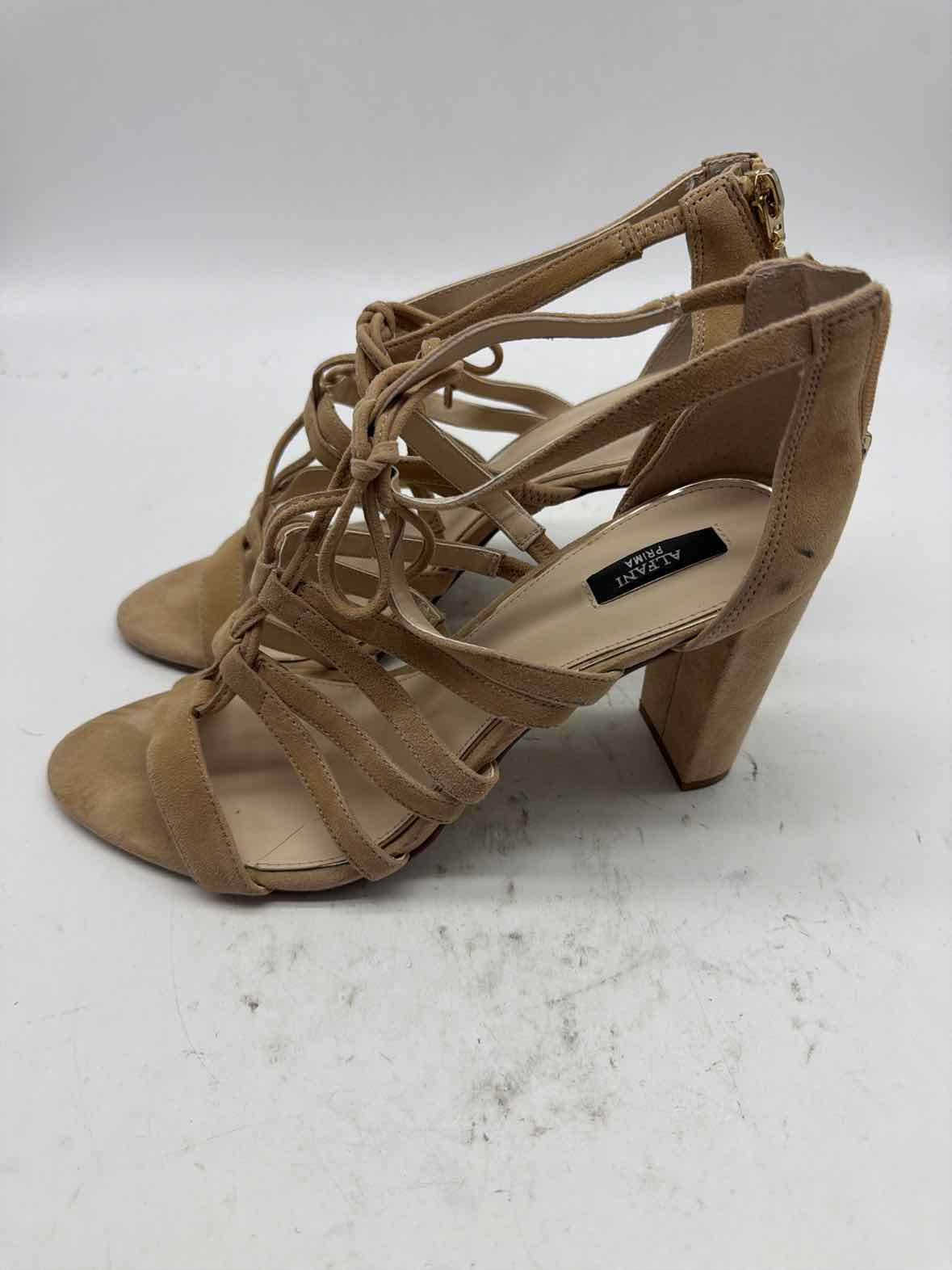 Pre-Owned Alfani Tan Size 8.5 Caged Heels | True Fashionistas.