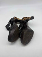 Pre-Owned Yves Saint Laurent Black Size 37.5 Strappy Heels | True Fashionistas.