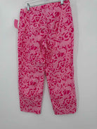 Pre-Owned Lilly Pulitzer Pink Size 6 Vintage Printed Pants | True Fashionistas.