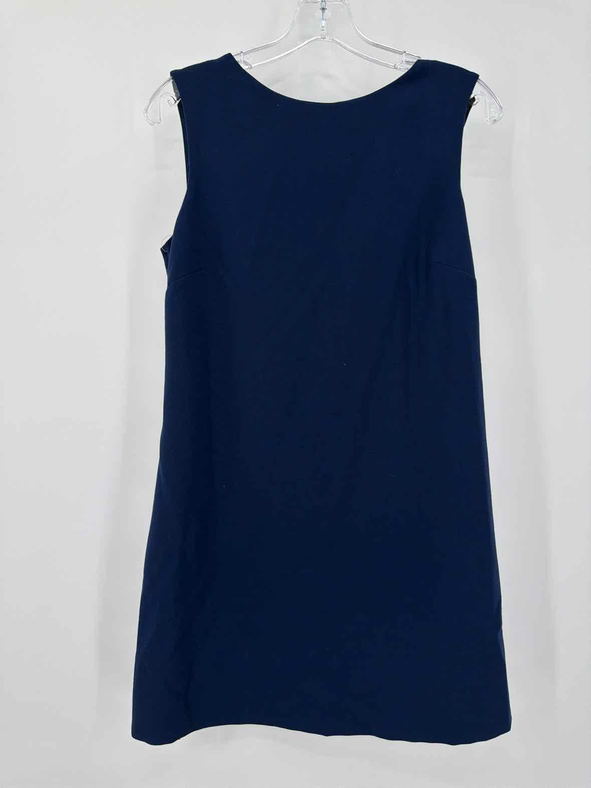 Pre-Owned Elisabetta Franchi Navy Size 44/10 Short Sleeveless Dress | True Fashionistas.
