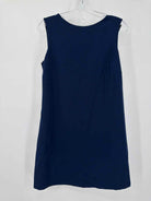 Pre-Owned Elisabetta Franchi Navy Size 44/10 Short Sleeveless Dress | True Fashionistas.