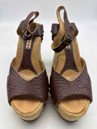 Pre-Owned Marni Brown Size 37 Wedge Heels | True Fashionistas.