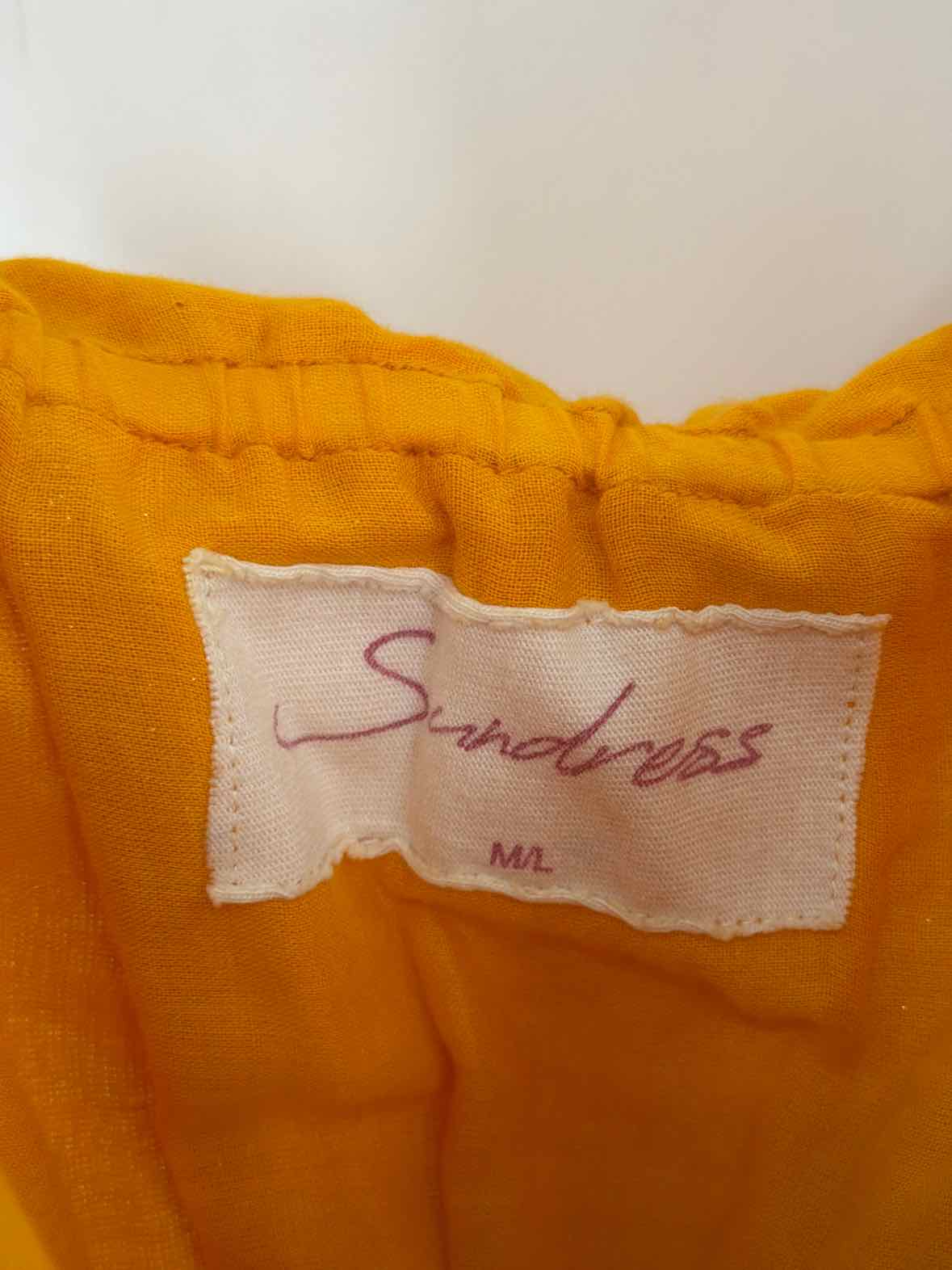 Pre-Owned Sundress Yellow Size M/L Long Sleeveless Dress | True Fashionistas.