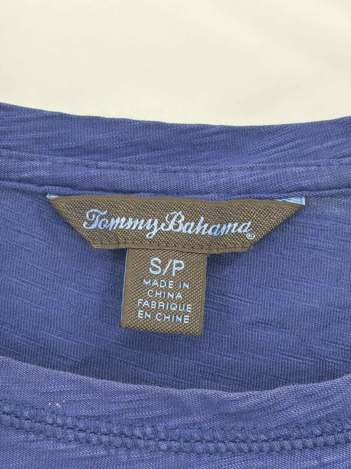 Pre-Owned Tommy Bahama Blue Size Small Short Short Sleeve Dress | True Fashionistas.