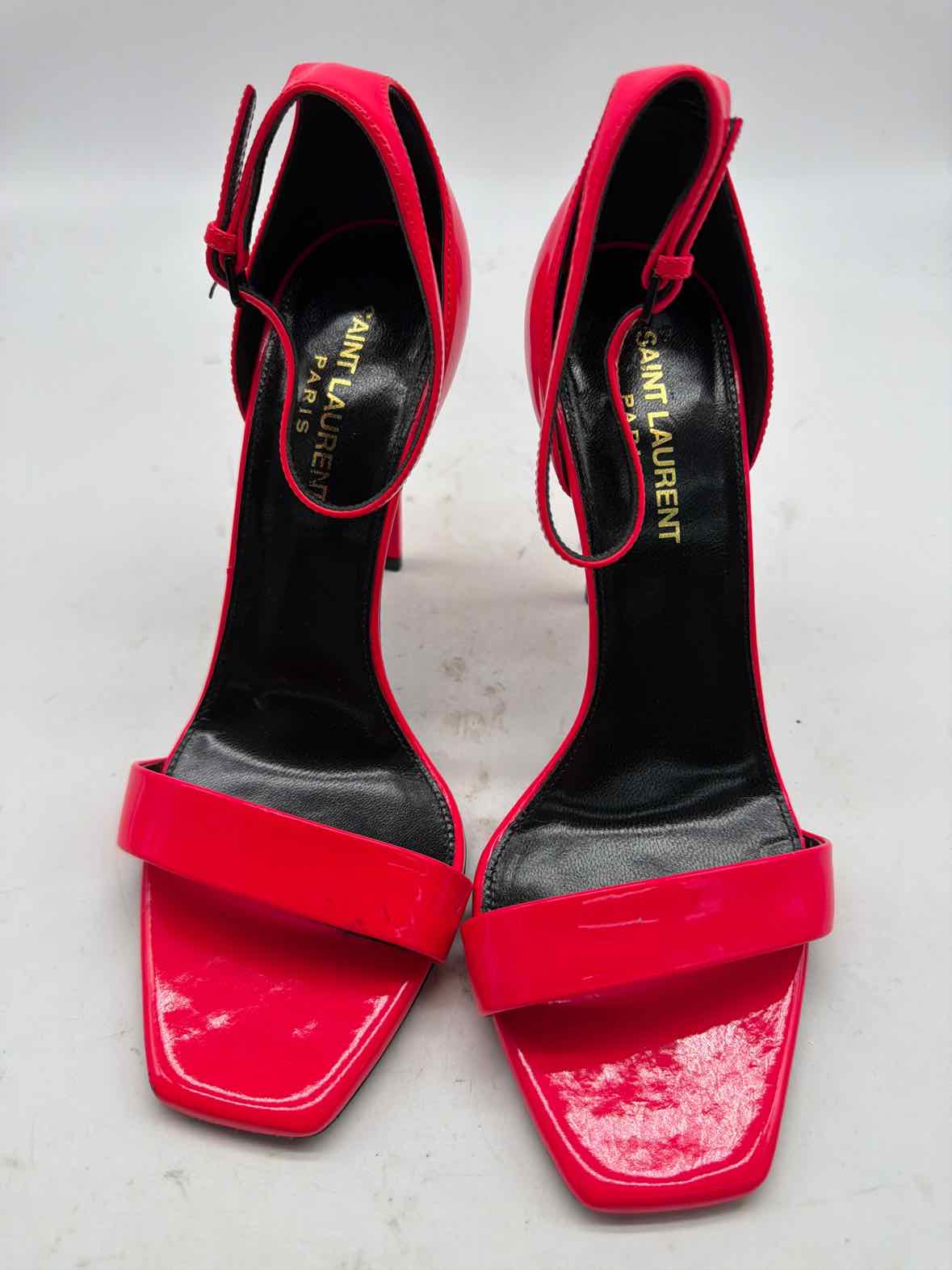 Pre-Owned Yves Saint Laurent Pink Size 37 Ankle Strap Heels | True Fashionistas.