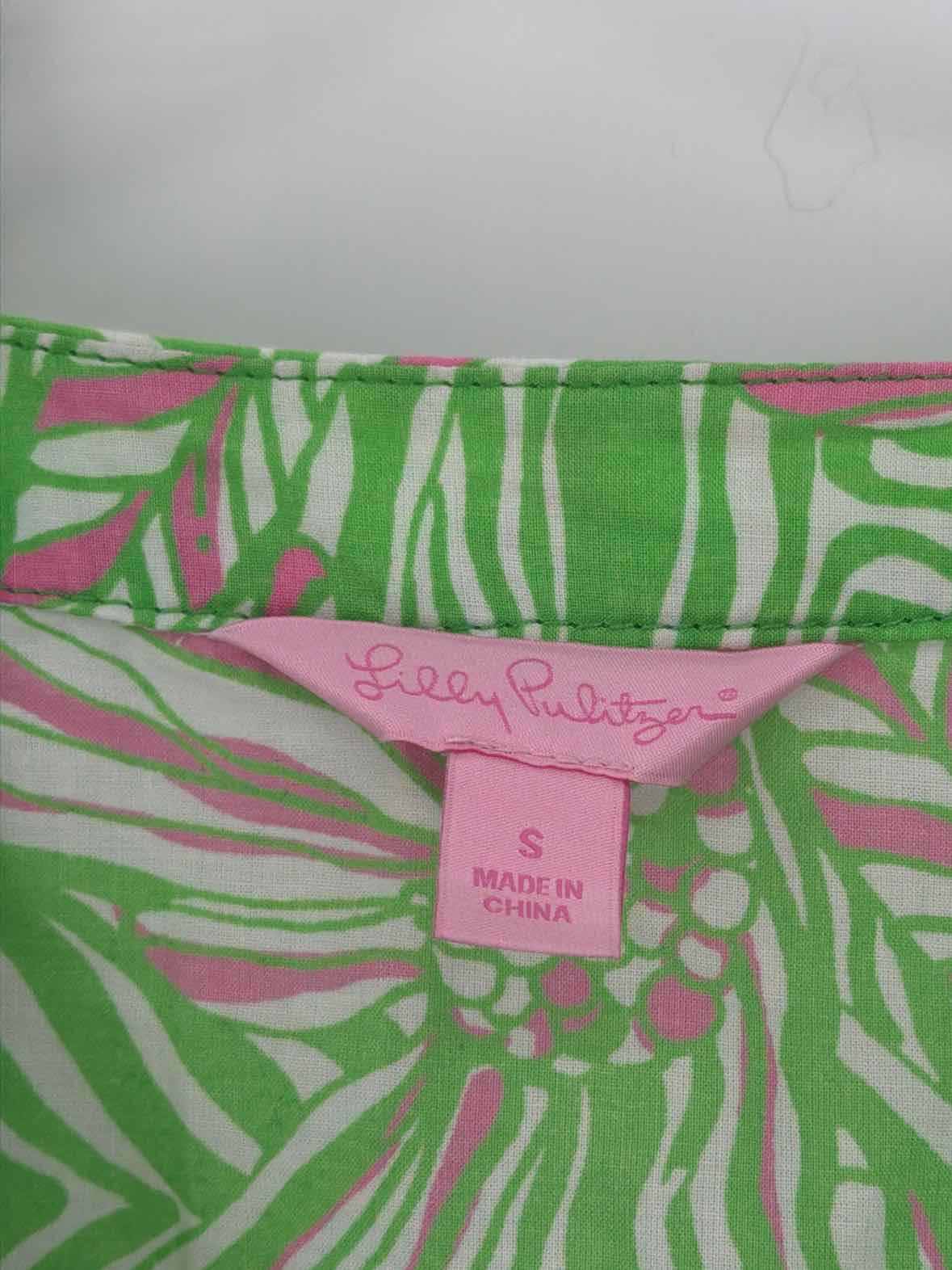Pre-Owned Lilly Pulitzer Green Size Small Blouse | True Fashionistas.