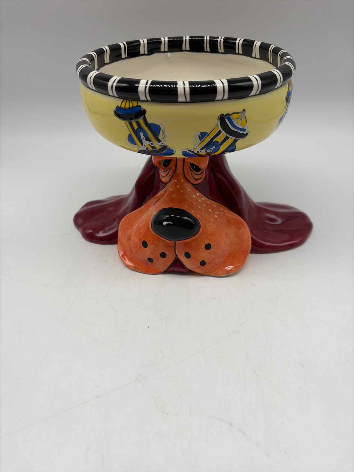 Lynda Cornelle Ceramic Basset Hound Winchester Bowl | True Fashionistas.