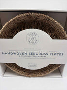 Plate & Pattern Tan Raffia Plates Set of 4 | True Fashionistas.