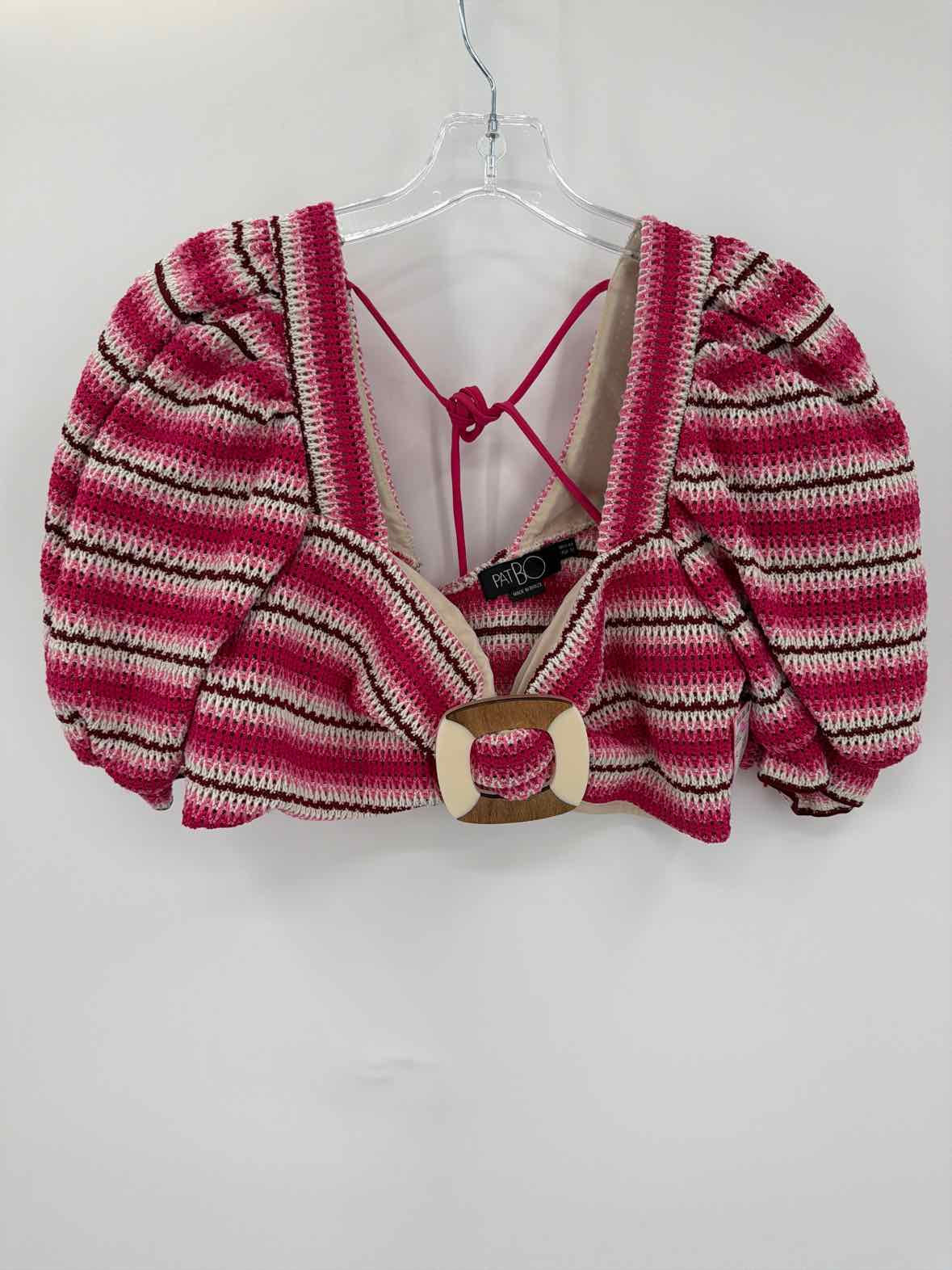 Pre-Owned PatBO Pink Size 12 Cropped Blouse | True Fashionistas.