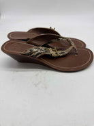 Pre-Owned Tory Burch Tan Size 8.5 Wedge Heels | True Fashionistas.