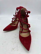 Pre-Owned Gianvito Rossi Red Size 7.5 Strappy Heels | True Fashionistas.