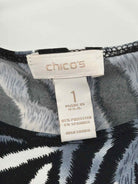 Pre-Owned Chico's Black Size 1/Medium Blouse | True Fashionistas.