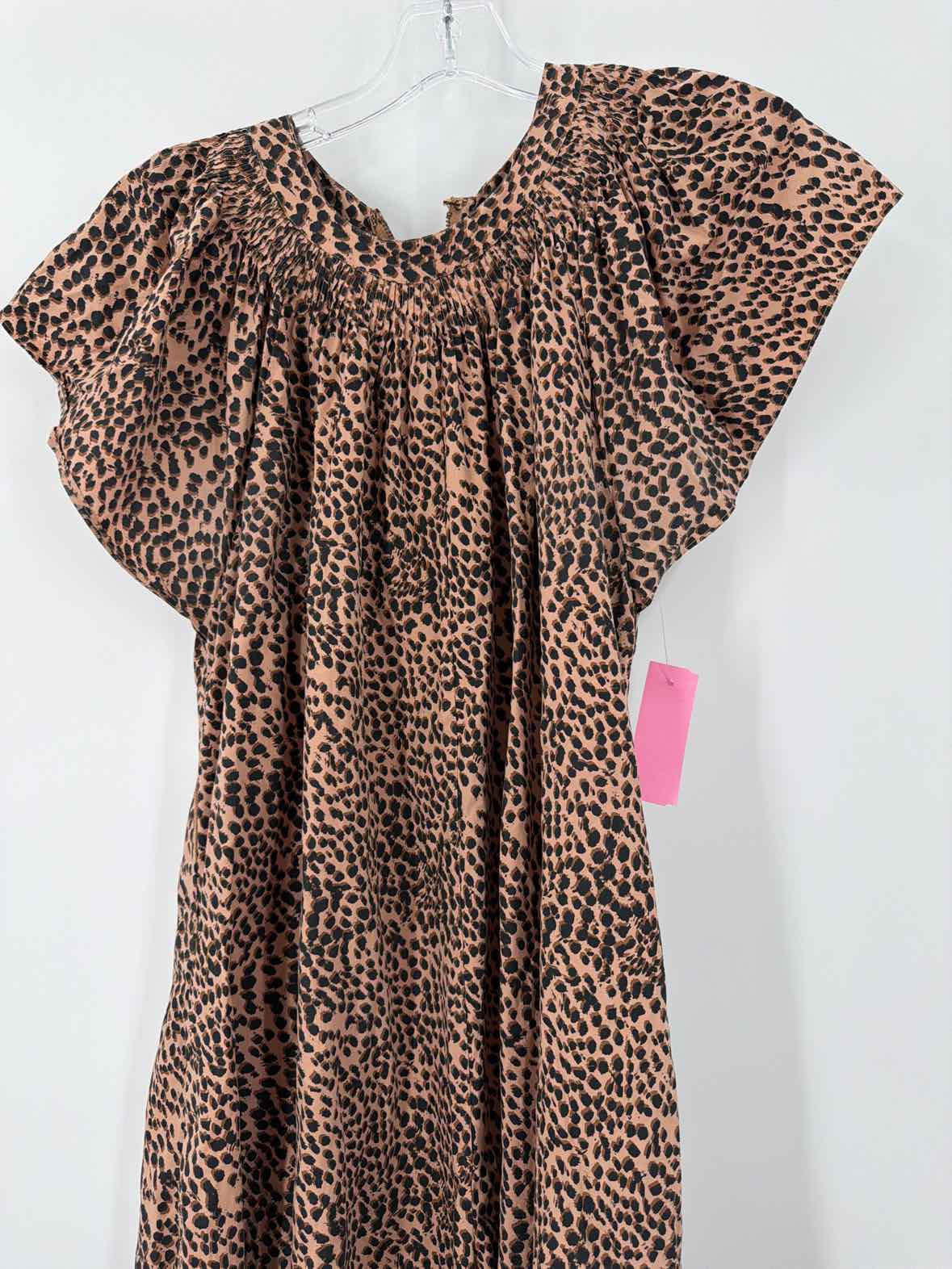 Pre-Owned Ulla Johnson Brown Size 8 Leopard Short Sleeve Jumpsuit | True Fashionistas.