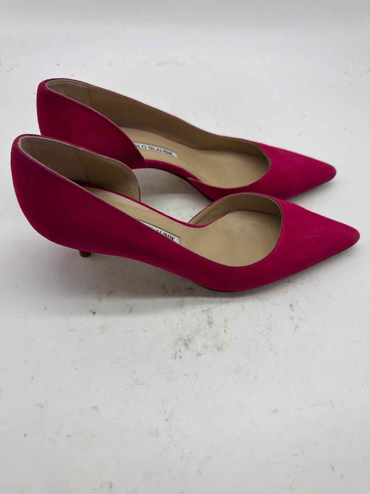 Pre-Owned Manolo Blahnik Pink Size 7.5 D'orsay Heels | True Fashionistas.