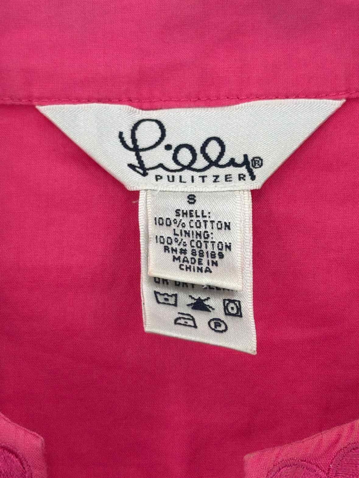 Pre-Owned Lilly Pulitzer Pink Size Small Vintage Blouse | True Fashionistas.