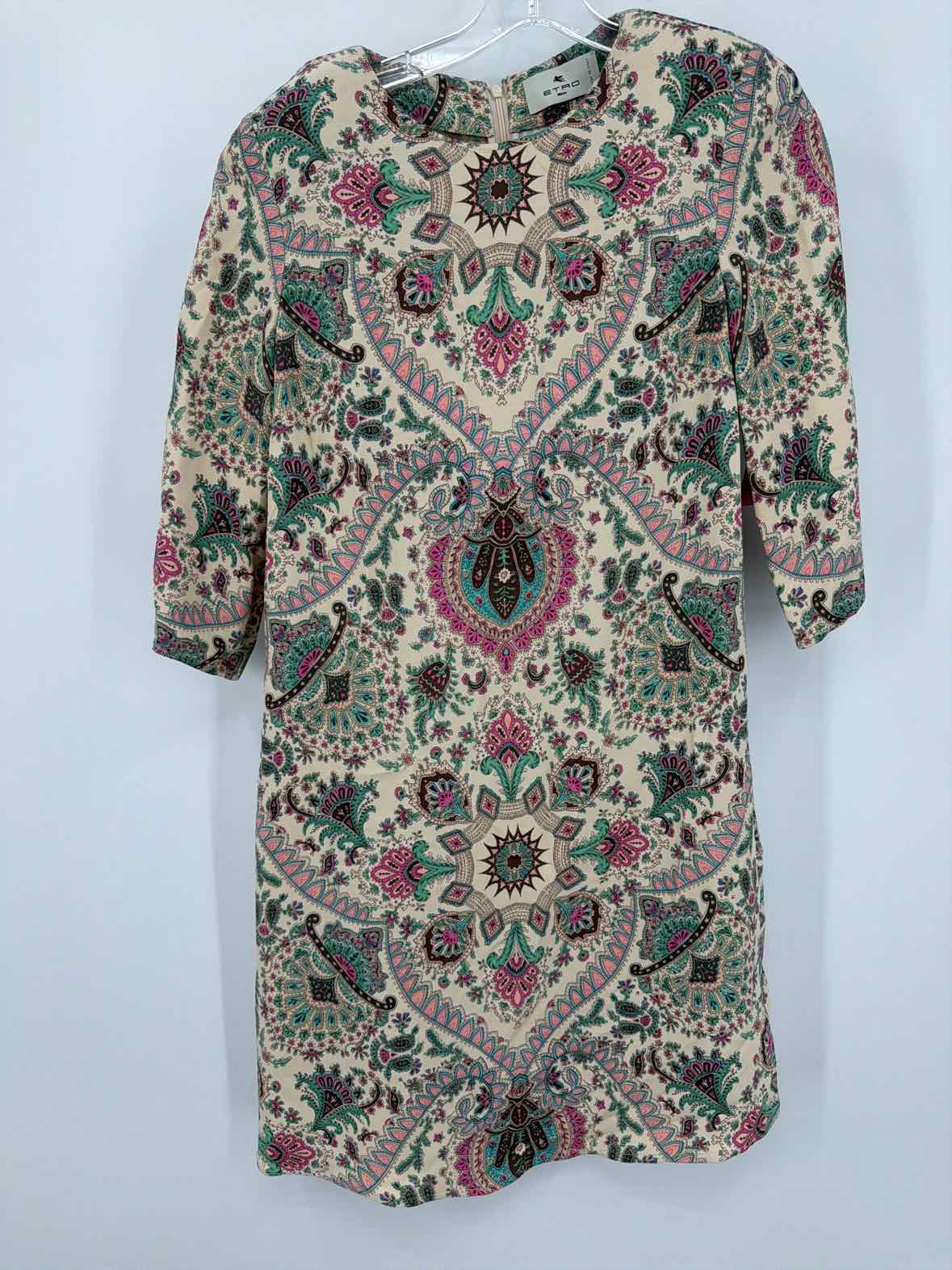 Pre-Owned Etro Ivory Size 42/8 Short Long Sleeve Dress | True Fashionistas.