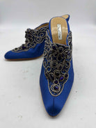 Pre-Owned Oscar de la Renta Blue Size 40.5 Mule Heels | True Fashionistas.
