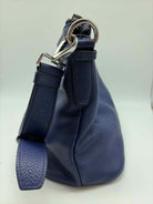 Pre-Owned Prada Blue Pebbled Shoulder Bag Shoulder Bag | True Fashionistas.