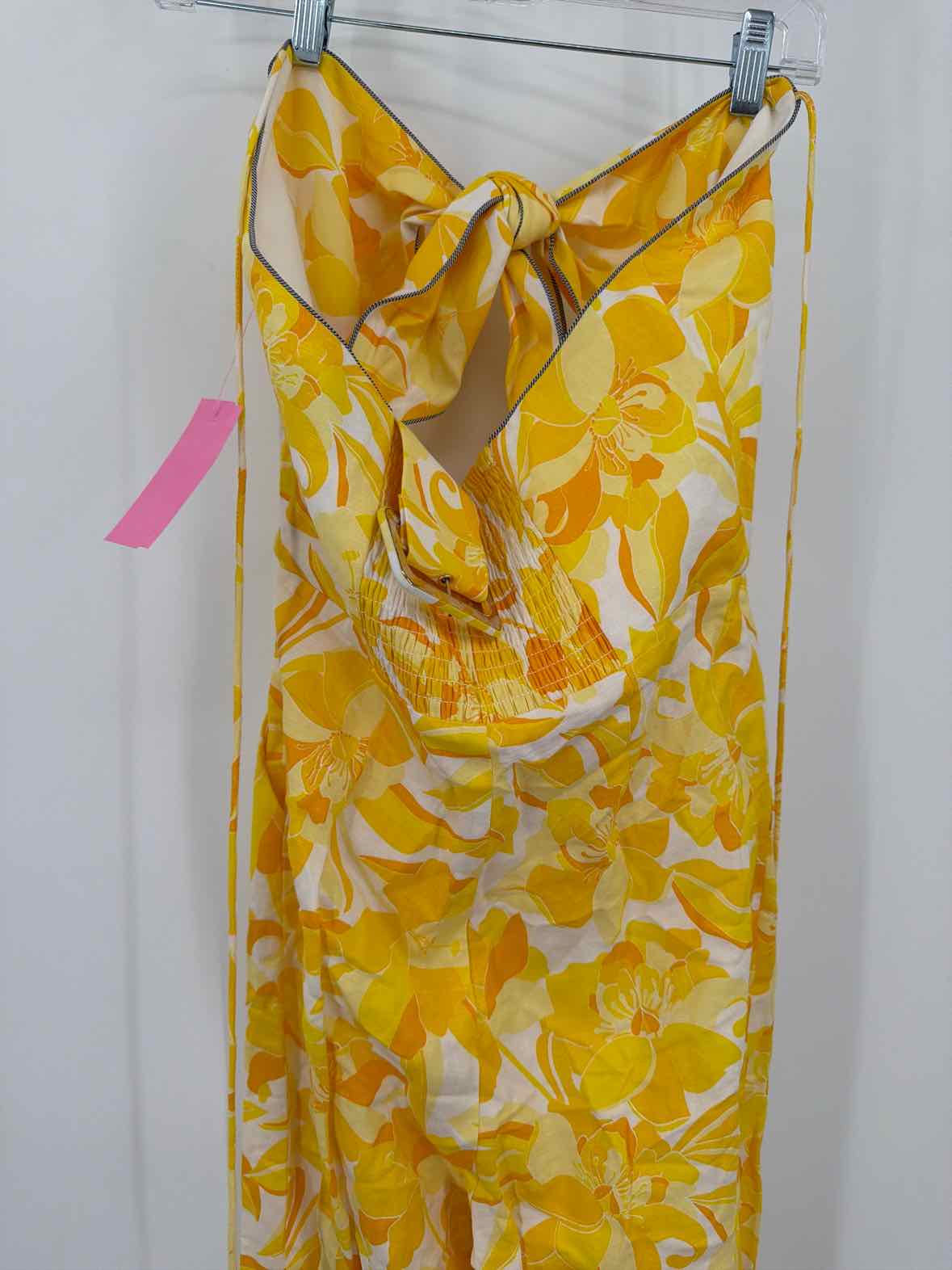 Pre-Owned Significant Other Yellow Size 4 Sleeveless Jumpsuit | True Fashionistas.