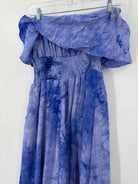 Pre-Owned Favlux Blue Size Large Long Strapless Dress | True Fashionistas.