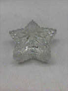 Clear Glass Star Shape Lidded Trinket Dish Decorative Accessory | True Fashionistas.